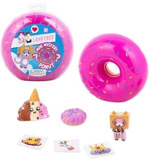LankyBox Mini Mystery Donut Set with 6 Surprises (2 Mystery Figures, 1 Mystery S
